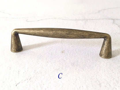 3.75 Inch Bronze Cabinet Handle Drawer Pull Rustic Kitchen Hardware 96 mm