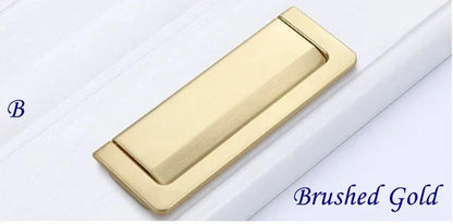 3.75 inch Gold Drawer Pull Rectangular Hardware 96 mm