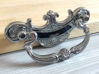 2.5" Baroque Swing Bail Drawer Pulls - Gold/Bronze/White