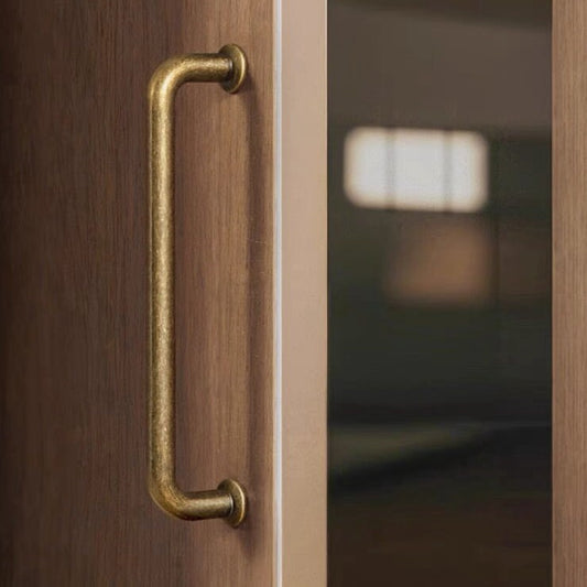 Cabinet D Pull, Antique Bronze, Drawer Bar Handle, Rustic Kitchen Hardware