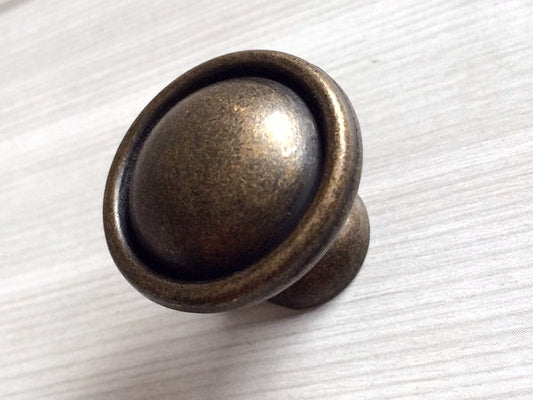 4.25" Drawer Pull Bail Drop Handles, Pendant Ring Knob, Antique Bronze Vintage Style