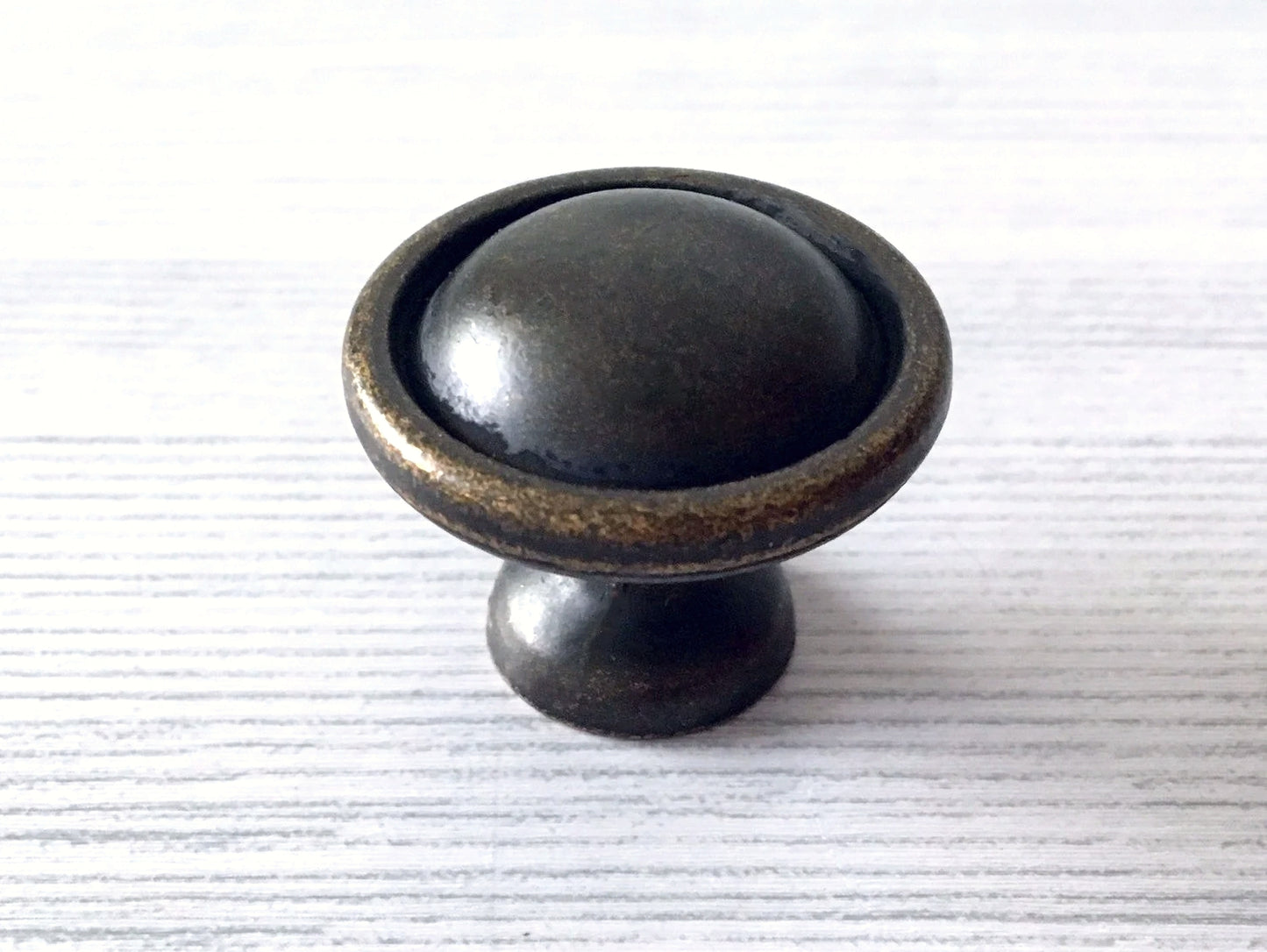 3-5/8" Centers Vintage Style Drop Bail Drawer Pulls, Antique Bronze