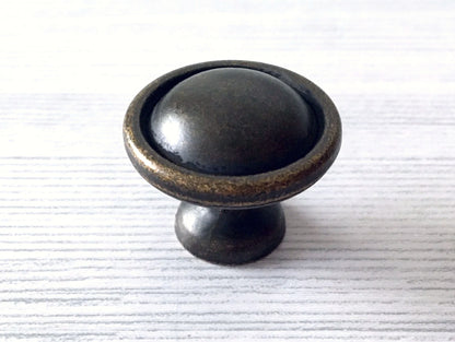 3-5/8" Centers Vintage Style Drop Bail Drawer Pulls, Antique Bronze