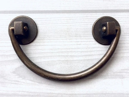 3" Dresser Pull Bail Drop Drawer Handles Antique Bronze 76 mm Centers