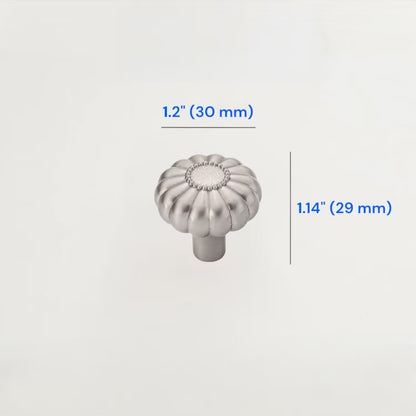 Brushed Nickel Cabinet Knobs, Zinc Alloy, Modern Drawer Pulls
