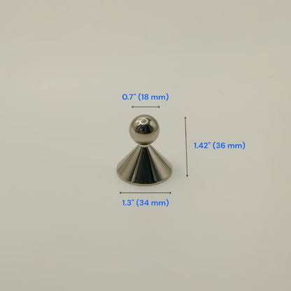 Contemporary Cabinet Handle & Drawer Knob, Polished Chrome / Nickel, Nordic Kitchen Hardware