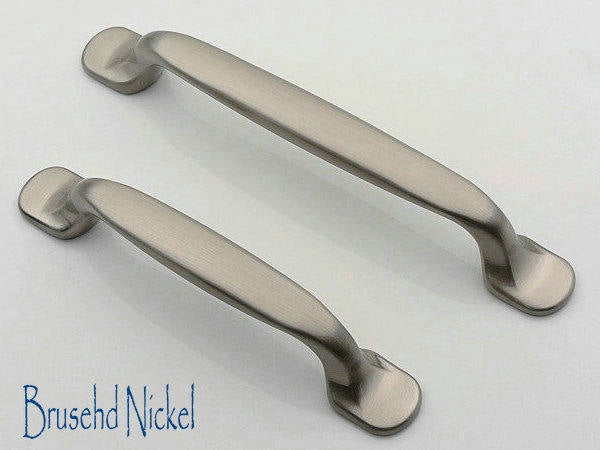 3.75" 5" Modern Cabinet Pulls - Chrome, Nickel, Black