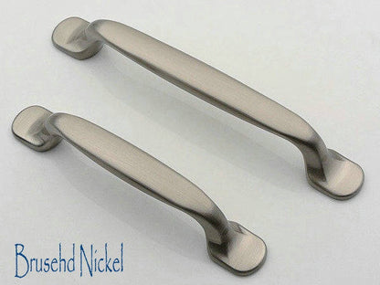 3.75" 5" Modern Cabinet Pulls - Chrome, Nickel, Black
