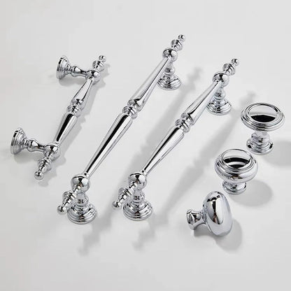 Polished Chrome Brass Cabinet Bar Pulls European Style Modern Shiny
