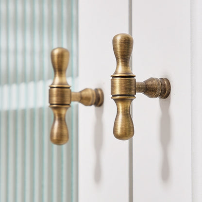 Brass Cabinet Euro Bar Pulls - Antique Bronze - LynnsHardware