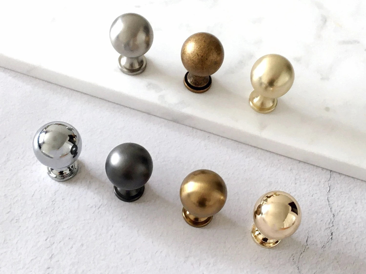 Classic Round Cabinet Knobs - 7 Finishes