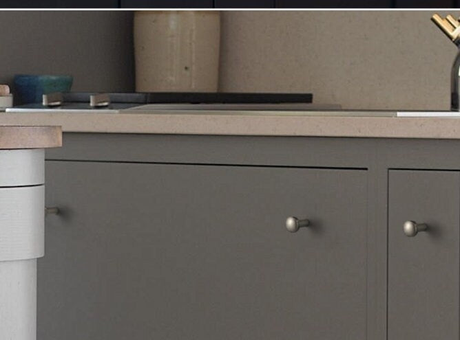 0.75" Dia Small Cabinet Knob, Tiny Drawer Pull - 6 Finishes