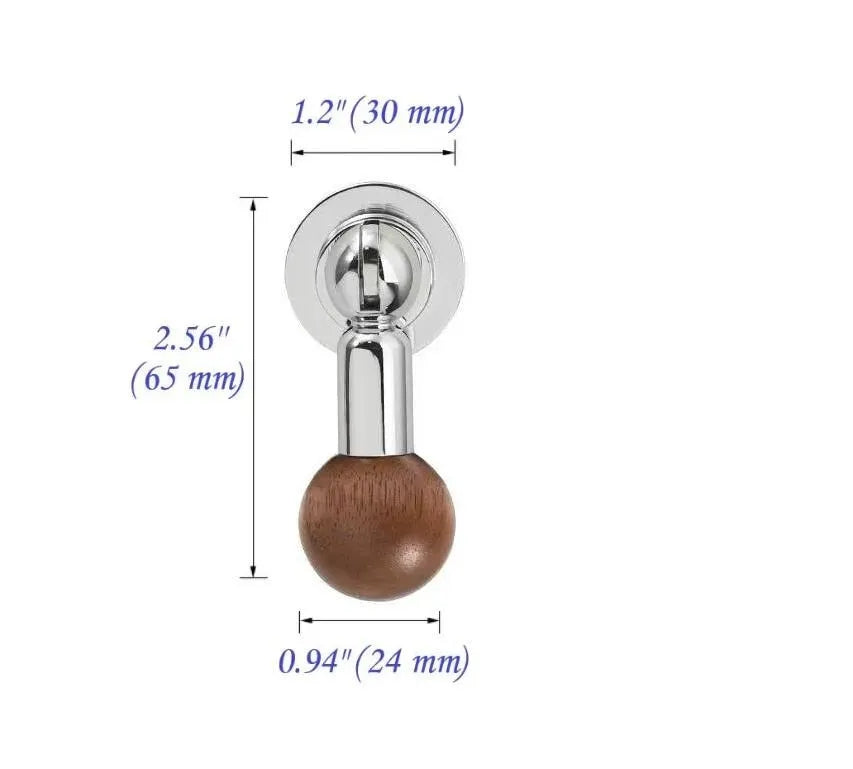 Walnut Solid Brass Pendant Drawer Pull, Drop Cabinet Knobs, Polished Chrome, Antique Bronze