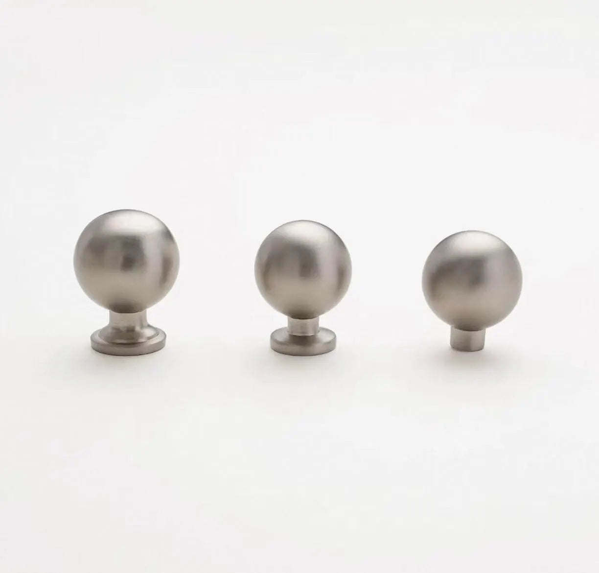 Assorted Brushed Nickel Cabinet Door Knobs, Modern Drawer Pulls