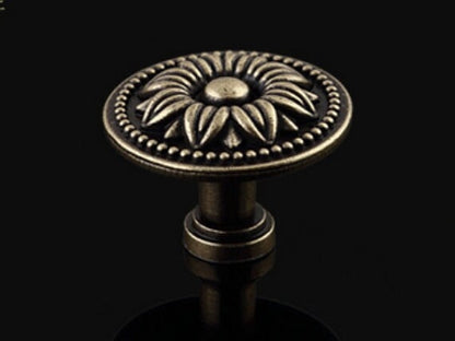Vintage Style Dresser Drawer Pulls, Antique Bronze, Georgian Cabinet Hardware