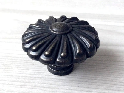 4.5" Vintage Style Antique Black Bail Drawer Pull | Kitchen Cabinet Knob