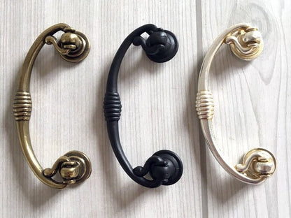 2.5" Drop Bail Drawer Pulls 2-1/2 Inch 64 mm Centers Bronze Black
