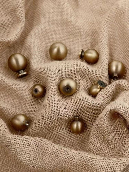 Bronze Ball Drawer Pull, Solid Brass, Kitchen Cabinet Hardware