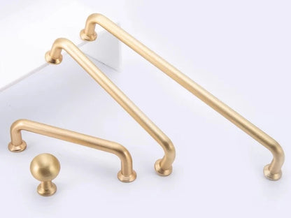 3.75" 5" 7.5" Slim Wire Cabinet Handles, Polished Gold, Brushed Gold, Matte Black