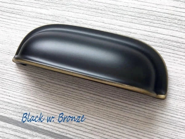 2.5" 2 1/2" 64 mm Cup Drawer Pull Handles - 8 Finishes
