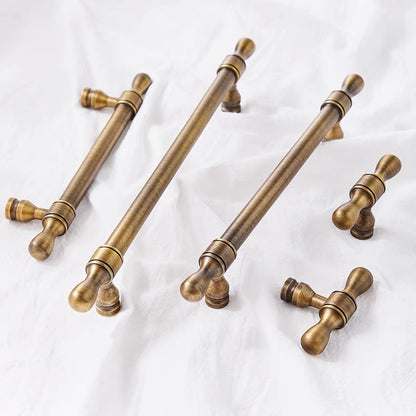 Brass Cabinet Euro Bar Pulls - Antique Bronze - LynnsHardware
