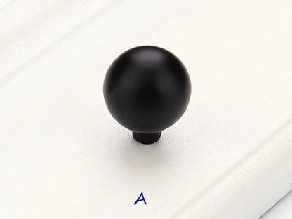 Black Cabinet Pulls and Knobs, Minimalism Kitchen Hardware