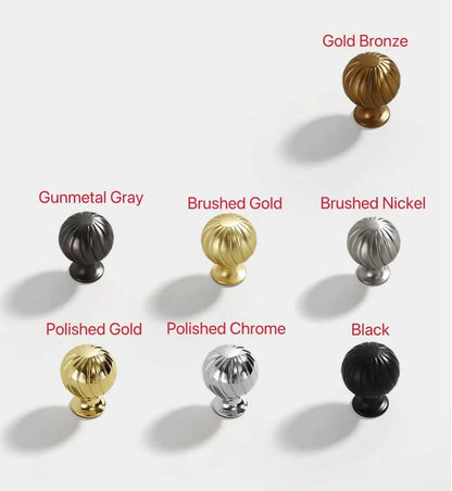 Modern Spherical Drawer Knobs - 7 Finishes