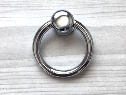 Polished Chrome Drop Ring Drawer Pull