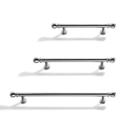 3.75" 5" 7.5" Cabinet Handles, Drawer Pulls, Polished Chrome Silver