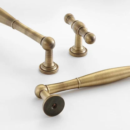 Brass Antique Bronze Cabinet Handles - 96 128 192 mm