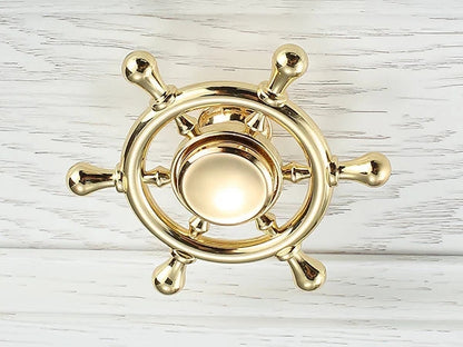 Rudder Knobs, Nautical Drawer Pulls, Kitchen Cabinet Hardware, Black Gold Antique Bronze Chrome Silver