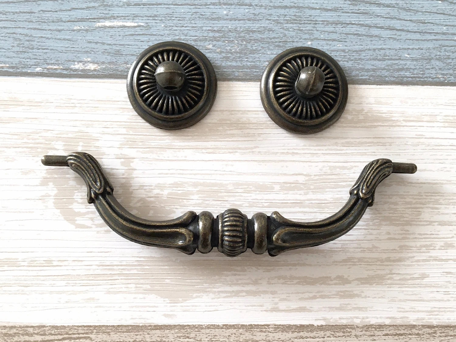 4-3/4 Inches Drop Bail Cabinet Pulls Drawer Handles Lynns Hardware 4.75 Inch Centers