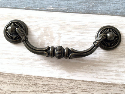 4-3/4 Inches Vintage Style Bail Drawer Pulls Cabinet Handles Lynns Hardware 4.75 Inch Centers
