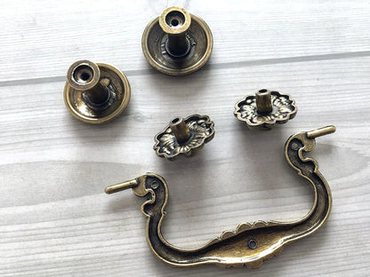 4 Zoll Schublade zieht Drop Griff Antik Bronze Vintage Stil Lynns Hardware