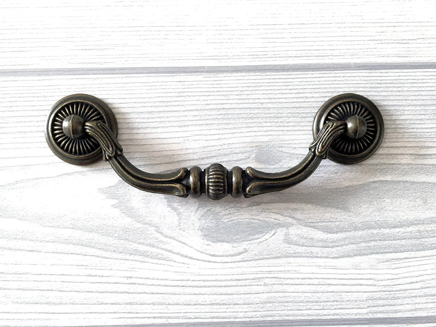 4.75 Inch Drop Pull Drawer Handles Agend Bronze Lynns Hardware 4-3/4 Inches 120 mm