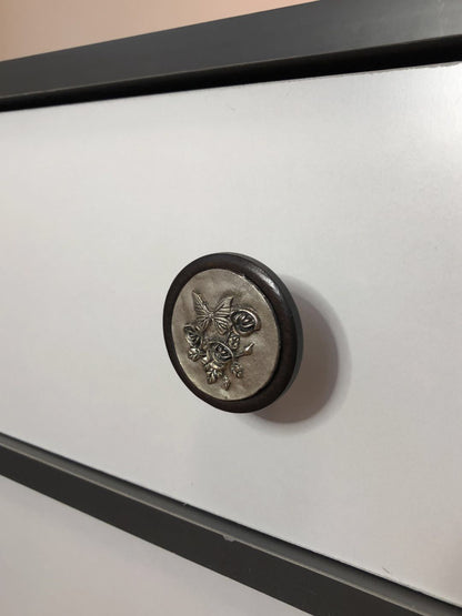 Art deco wooden cabinet knob for rustic mid century home decor 