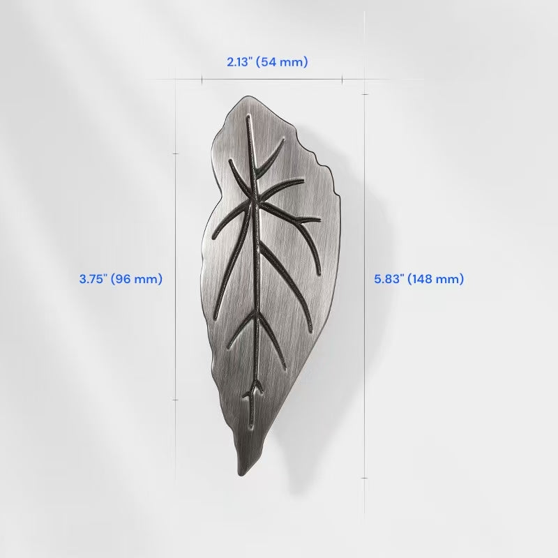 2.5" 3.75" Leaf Cabinet Drawer Pulls, Decorative Hardware