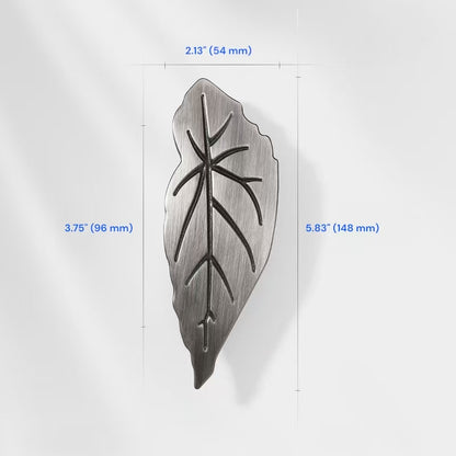 2.5" 3.75" Leaf Cabinet Drawer Pulls, Decorative Hardware
