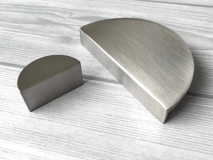 1.25" 2.5" Centers Half Moon Drawer Pulls, Mid Century Modern MCM Kitchen Hardware