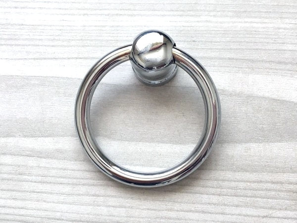 Polished Chrome Drop Ring Drawer Pulls - LynnsHardware