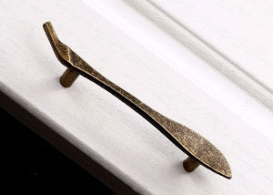 3" Cutlery Kitchen Cabinet Door Handle, Spoon Fork Knife, Antique Bronze Silver