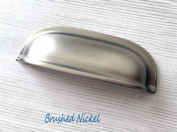 2.5" 2 1/2" 64 mm Cup Drawer Pull Handles - 8 Finishes