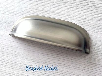 2.5" 2 1/2" 64 mm Cup Drawer Pull Handles - 8 Finishes