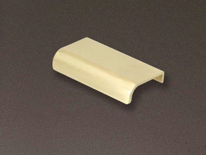 Brass Tab Edge Drawer Pull -  Brushed Gold