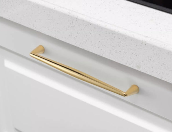 Polished Brass Cabinet Pulls - 3.75" to 12.5" - LynnsHardware