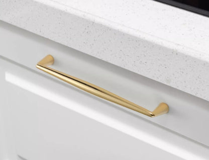 Polished Brass Cabinet Pulls - 3.75" to 12.5" - LynnsHardware