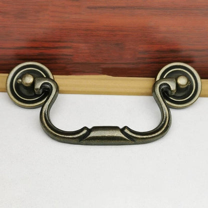 4" Swing Bail Drawer Pull - Antique Bronze / Black