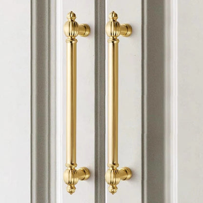 3.75" 5" 7.5" Brushed Gold Cabinet Pulls, Mid Century MCM Kitchen Hardware