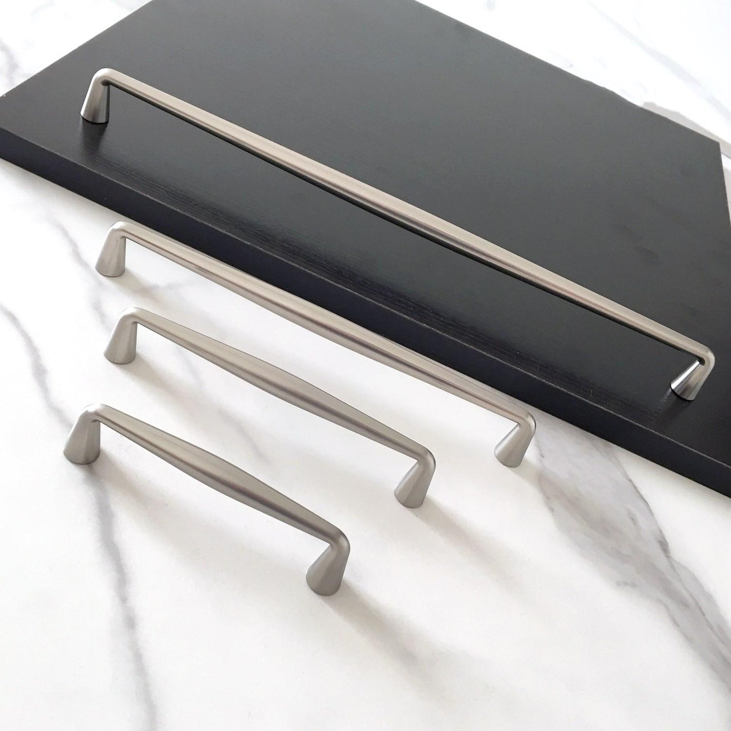Nickel Drawer Pull Handles, Modern Minimalism Kitchen Cabinet Hardware