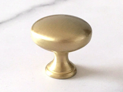 2.5" Gold Cup Drawer Pull, Mid Century Modern Cabinet Hardware